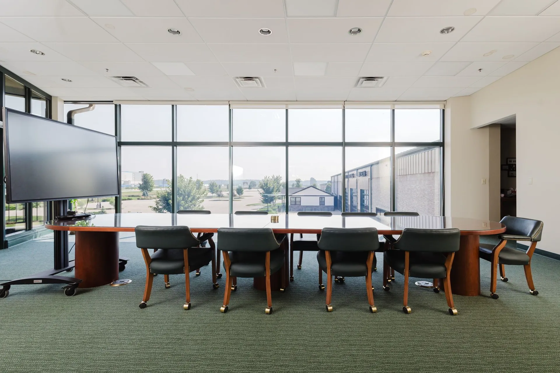 Board Room with seating and presentation display