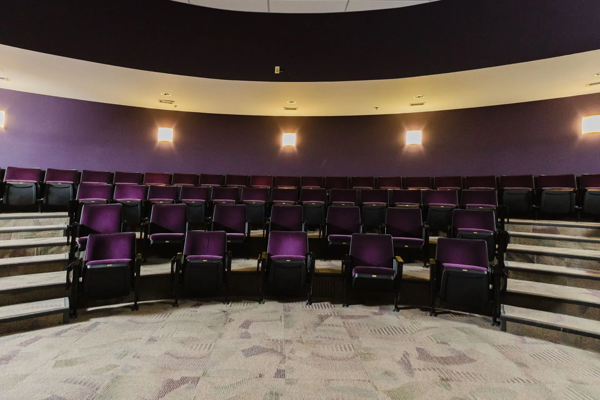 Younkin Theatre seating and screen from another angle