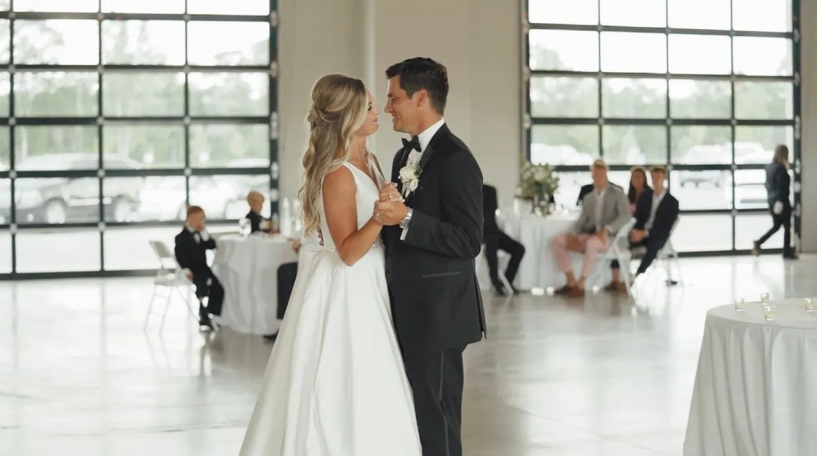 Orthwein Pavilion set for a wedding reception celebration